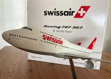 Swissair Jumbo Boeing Basel Hb Igd Grosses Modell Kaufen