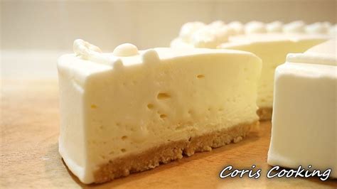 天使の口どけレアチーズケーキの作り方【材料4つ・混ぜるだけでプロの味】non Baked Cheesecake Recipe｜coris Cooking レアチーズ ケーキ ヨーグルト