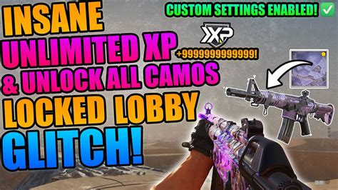 Cold War Glitches Insane Unlimited Xp Unlock All Camos Locked Lobby