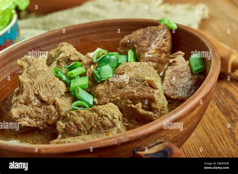 Siga Wot Spiced Beef Stew Ethiopian And Eritrean Stew Or Curry Stock