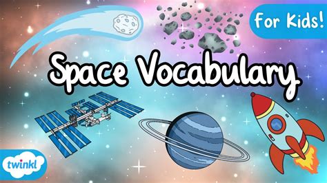 space vocabulary  kids english vocabulary outer space words