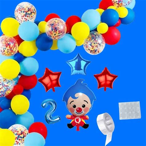 Pack De Globos Payaso Plim Plim Set De 47 Artículos EVENTOSESPECIALES AR