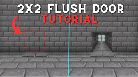 2x2 Flush Redstone Door Tutorial 1 20 Updated YouTube