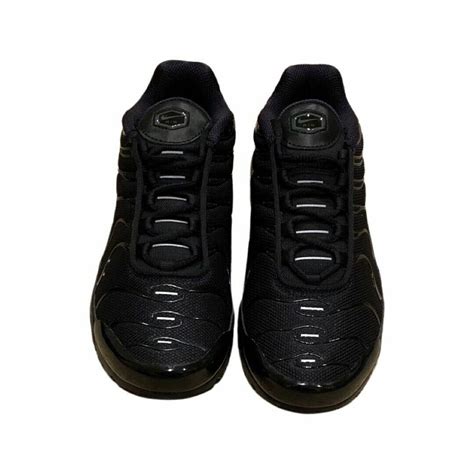 NEW Nike Air Max Plus GS Size 6Y Triple Black CD0609 001 Fast Ship EBay