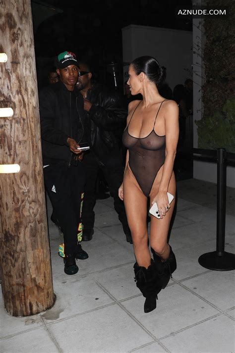 Bianca Censori Sexy Seen With Kanye West Kissing And Showing Off Her Busty Boobs And Ass At