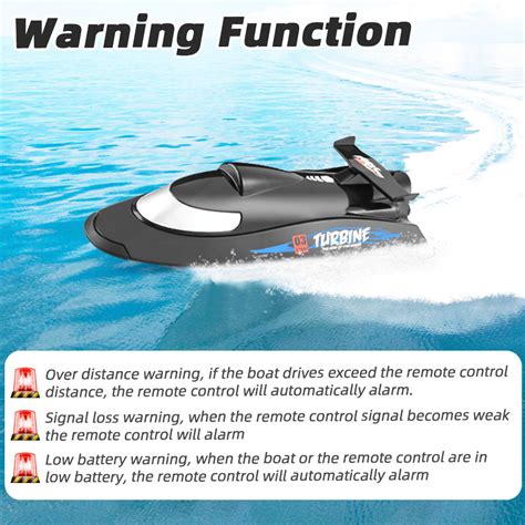 Flytec V009 30KM High Speed RC Jet Boat Black