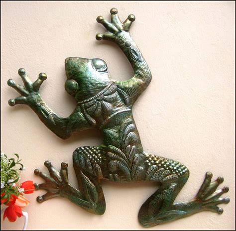 Outdoor Metal Art Metal Frog Metal Wall Art Metal Wall Etsy