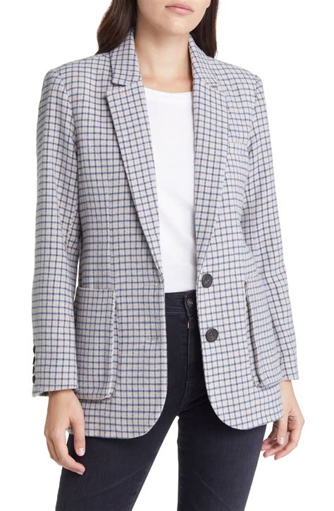 Buy Rails Windsor Check Blazer Lilac Navy Mini Check At Off