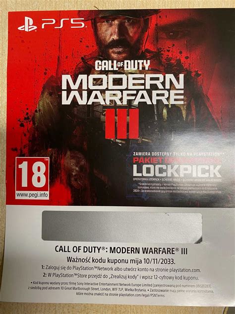 Gra Call Of Duty Modern Warfare Iii Ps5 Kod Bez Pudełka Do Pobrania