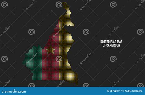 Pixel Map Of Cameroon Vector Dotted Map Of Cameroon Isolated On White