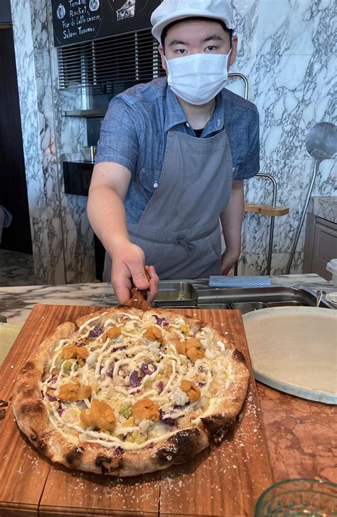 Uni Pizza I Had For Xmas Lunch In Tokyo Rpizza