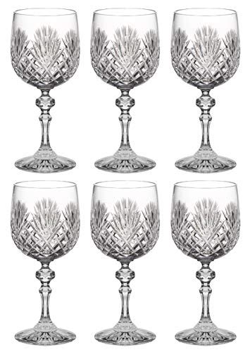 Wine Goblet Crystal Glasses Set Of 6 Red Or White Wine