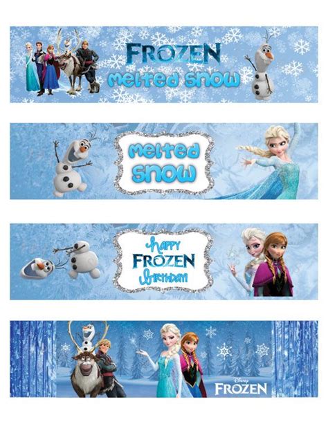 Awesome Free Template Free Printable Frozen Bottle Labels Frozen