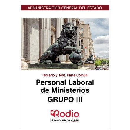 Personal Laboral De Ministerios Grupo Iii Temario Y Test Parte N