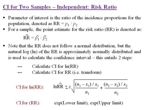 3 Note That Calculation Of The Confidence Interval Requires An Additional Step Of Performing A