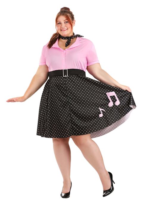 Plus Size Sock Hop Cutie Costume Women S 50s Costume