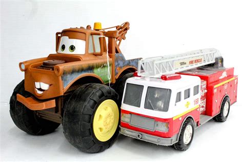 Disney Pixar Cars 3 Tow Mater Truck - and - Tonka 168 Fire Rescue ...