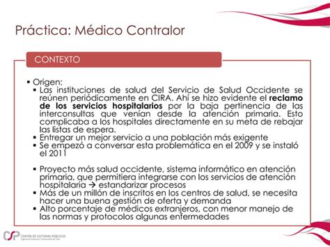 Medico Contralor De Derivaciones Ppt