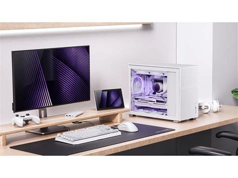 Jonsbo D Mesh White Micro Atx Computer Case Tempered Glass Side M