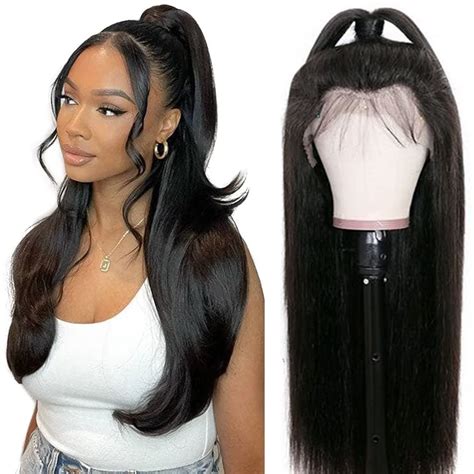 Rxy X Echthaar Per Cke Straight Hd Lace Front Wig Human Hair