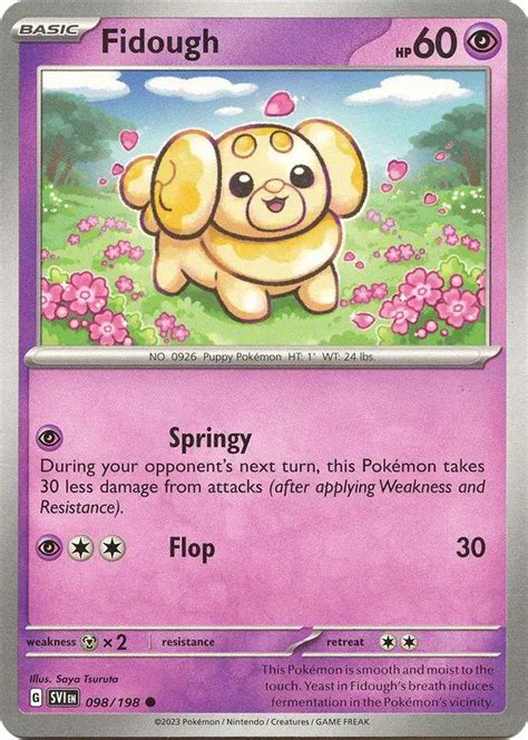 Pokemon Scarlet Violet Base Set Single Card Common Fidough Toywiz