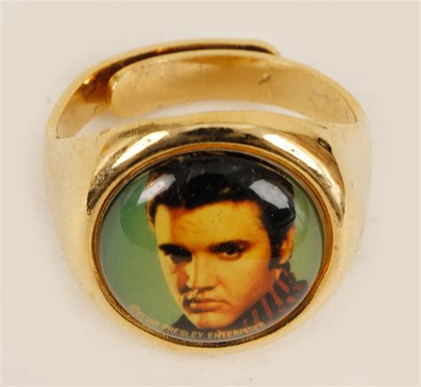 Lot Detail Elvis Presley S Original Vintage Epe Picture Ring