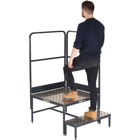 Climb It H M Steel Folding Work Platform Guards Bwp G W