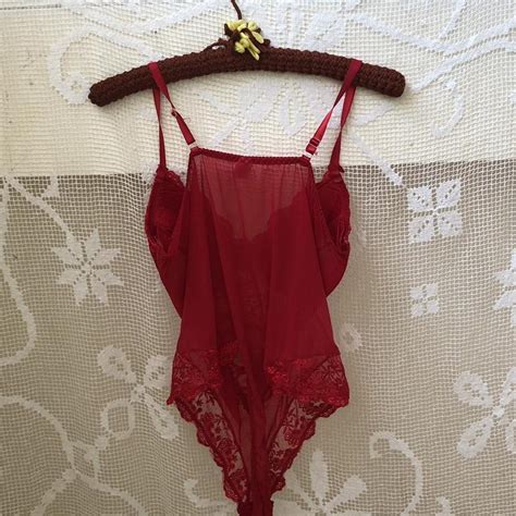 Sexyyyyy Red Lingerie Bodysuit One Piece Prettyyy Depop