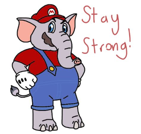 Elephant Mario By Sylveon65yaj On Deviantart