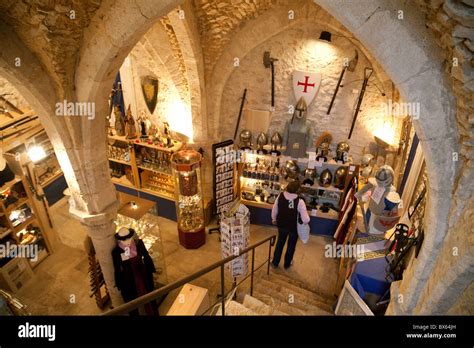 A Shop In The Medieval Town Of Provins Selling Medieval Items Provins