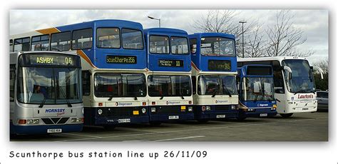 Scunthorpe Bus Station A Line Up Of Stagecoach Buses At Sc Flickr