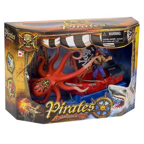 Figurine Pirate Avec Radeau Et Pieuvre Jeux Et Jouets Chap Mei