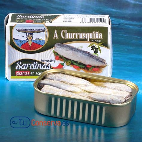 Sardinillas picantes en aceite de oliva RR 125 A CHURRUSQUIÑA