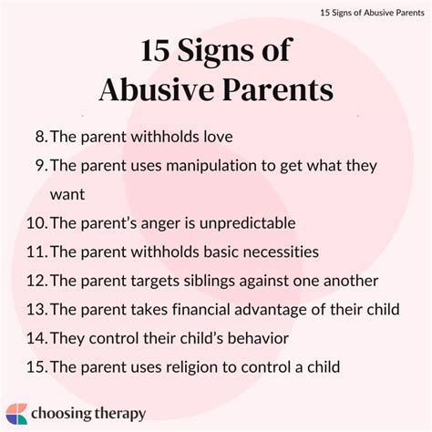 Signs You Have Abusive Parents