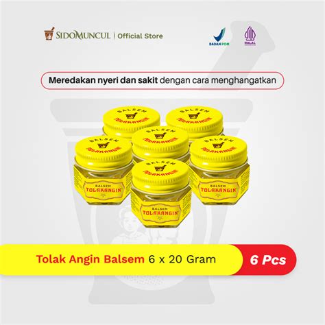 Jual Tolak Angin Balsem X Gr Mengurangi Masuk Angin Mual Dan Nyeri