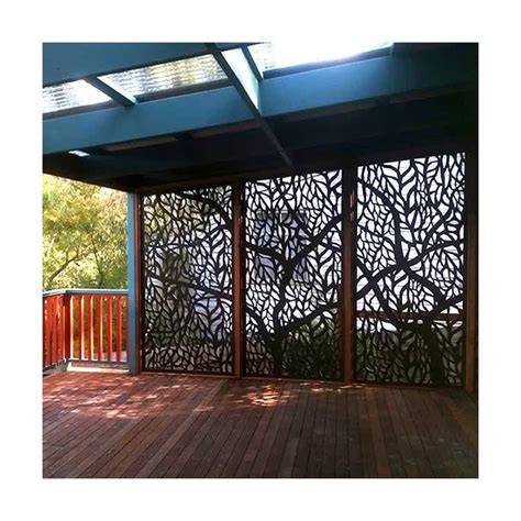 Decorative Laser Cut Screen Privacy Metal Outdoor Indoor Wall Corten Steel Screens Outdoor