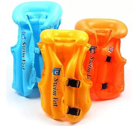 Chaleco Flotador Inflable Flotis Salvavidas Talla A Colores Mercadolibre