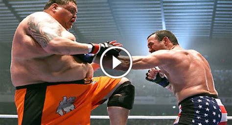 MMA legend vs GIGANTIC 6'8 500lb sumo wrestler - MMA Underground