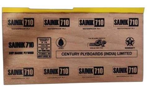 4 Mm Sainik 710 Century Plywood Board For Furniture 5x2 Ft At Rs 1890