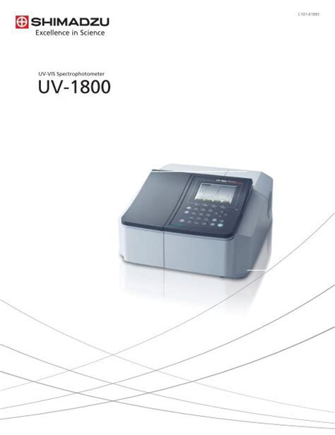 Shimadzu Uv Vis 1800 Double Beam Spectrophotometer The Best Picture