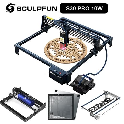 Sculpfun S30 Pro 10w Laser Engraver With Automatic Air Assist System With Honeycomb Roller