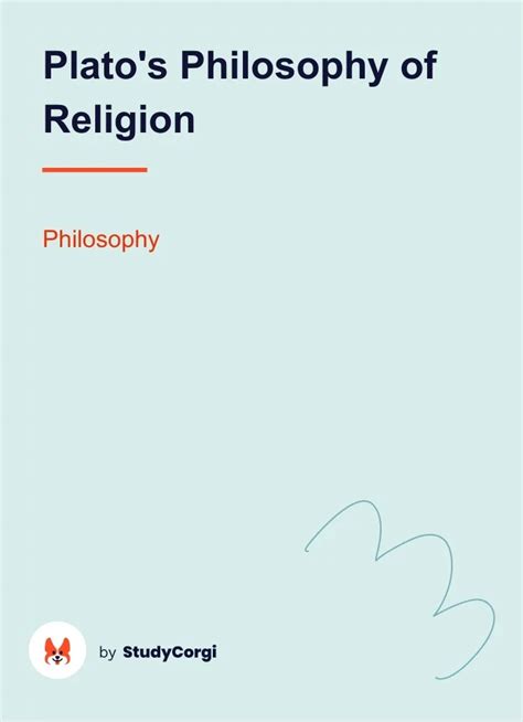 Plato's Philosophy of Religion | Free Essay Example