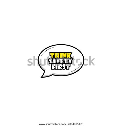 Think Safety First Logo Text Effect Stock Vector (Royalty Free ...