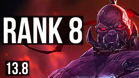 SION Vs MORDEKAISER TOP Rank 1 Sion 8 1 5 Rank 8 1 5M Mastery