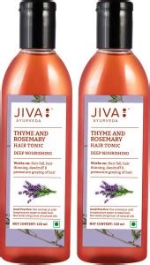 JIVA AYURVEDA Thyme Rosemary Hair Tonic Scalp Cleansing Formula