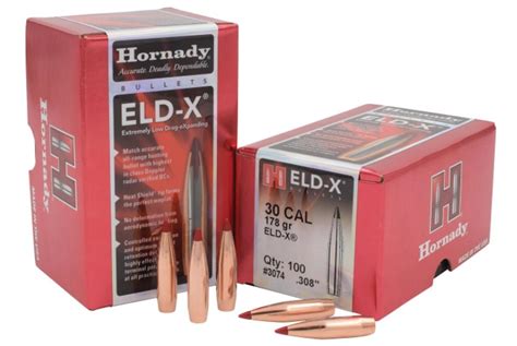 Hornady Eld X 30 Caliber 308 Diameter 178 Grain