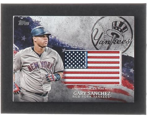 Gary Sanchez Topps Independence Day U S Flag Relics Idmlga