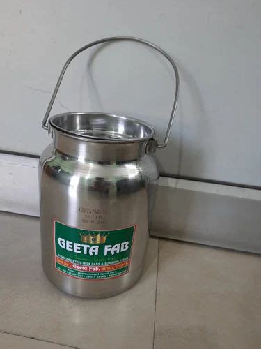 Geeta Fab Stainless Steel 10 Liter SS Milk Can At Rs 750 Piece In