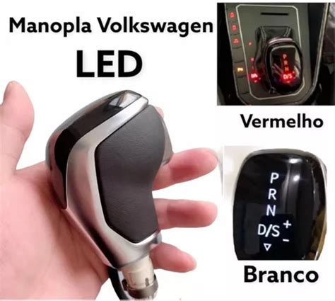 Manopla C Mbio Dsg Tiptronic Polo Virtus Nivus Jetta Led Vw Frete Gr Tis