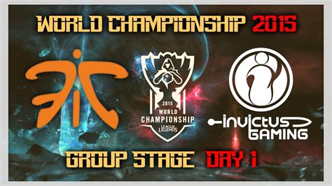 Fnatic Vs Invictus Gaming Day Group A World Championship